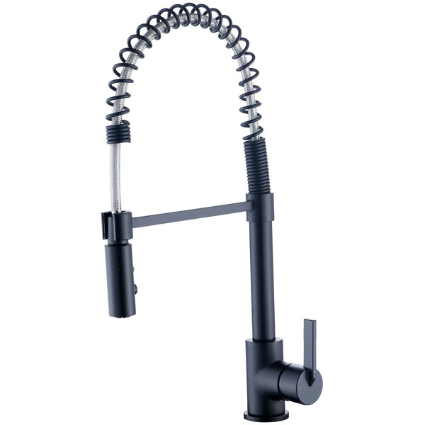 Luxier Lead Free Pull Down Single Handle Kitchen Faucet & Reviews ...